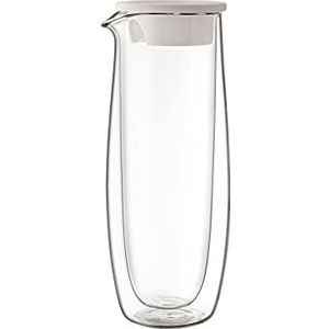 Villeroy & Boch Artesano Hot & Cold glazen karaf met deksel, 1 l, borosilicaatglas, transparant