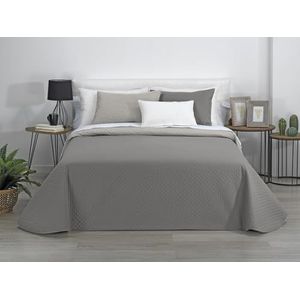 Estoralis - AVA | Couvre-lit mi-saison en microfibre douce | Couette légère et double face | Beige/Taupe | Pour lit de 80/90 cm (180 x 270 cm. Largeur x Hauteur)