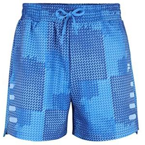 FILA Rodeneck Aop Shorts voor heren, Lapis Blue Pills Camo Aop