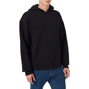 Build Your Brand Extra duurzame katoenen hoodie voor heren, zwart.