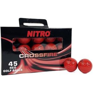 Nitro Crossfire ballen, rood, 45 stuks