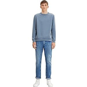 TOM TAILOR Denim Aedan Straight Jeans voor heren, 10122 - used-denim blauw
