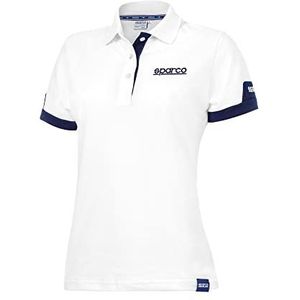 Sparco Poloshirt jas unisex, wit, S, Wit.