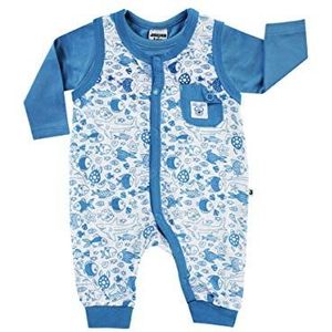 Jacky Hardloopbroekenset Funny Diver Baby Jongens Jumpsuit blauw (Alloverbedrukt/Kobalt 7867), 58