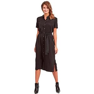 Object - Midi-Jurk - Zwart - 100% Lyocell Tencel
