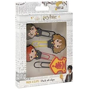 CERDÁ LIFE'S LITTLE MOMENTS - Set van 4 Harry Potter paperclips | Een origineel cadeau voor fans met officiële licentie – Warner Bros, 2700000375