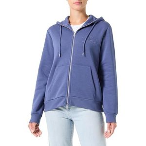 GANT REG Tonal Shield Sweat à capuche zippé, Blue Dawn., XXL