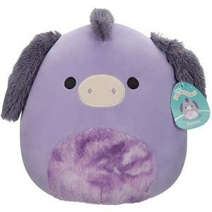 Squishmallows Purple Donkey with Tie-Dye Belly Deacon pluche 30 cm