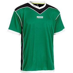 Derbystar heren shirt glanzend, Groen/Zwart