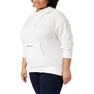 Champion American Classics Boxy sweatshirt met capuchon voor dames, Wit.