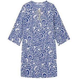 women'secret Camisón de Manga Corta Mix And Match Seasides damesblouses (1 stuk), Blauwe print