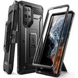 SUPCASE Outdoor Case voor Samsung Galaxy S22 Ultra (6,8"") 5G Phone Case Bumper Case Rugged Cover Cover [Unicorn Beetle Pro] ZONDER screen protector met riemclip en standaard 2022 Edition (zwart)