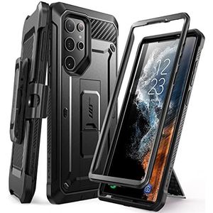 SUPCASE Outdoor Case voor Samsung Galaxy S22 Ultra (6,8"") 5G Phone Case Bumper Case Rugged Cover Cover [Unicorn Beetle Pro] ZONDER screen protector met riemclip en standaard 2022 Edition (zwart)