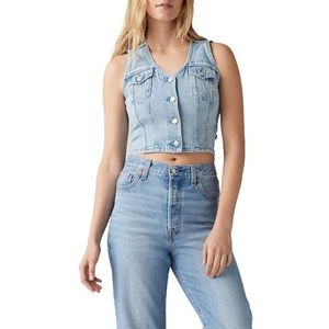 Levi's Bella Denim korset dameshemd met lage knopen (1 stuk), I Will