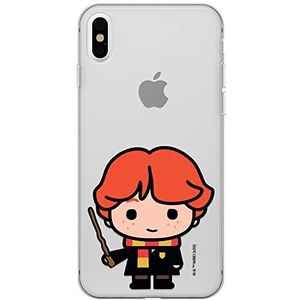 Originele en officieel gelicentieerde Harry Potter beschermhoes voor iPhone XS Max perfect aangepast aan de vorm van de smartphone, siliconen case, gedeeltelijk transparant