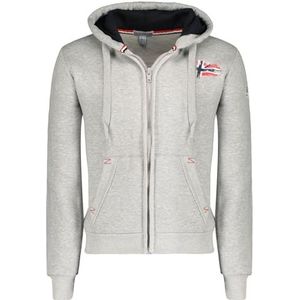 Geographical Norway Glacier_Men Hoodie voor heren (1 stuk), Lichtgrijs