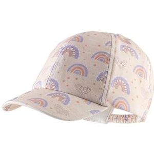Sterntaler Basecap van jersey bedrukt met regenbogen, baseballpet voor meisjes, Zacht roze