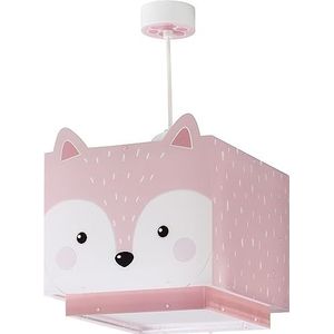 Dalber Little Fox plafondlamp in de vorm van een vos, roze
