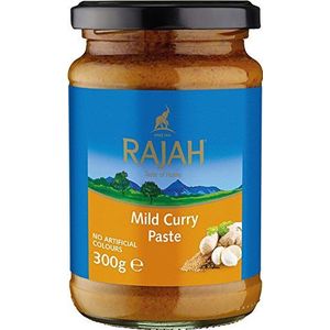 Rajah Currypasta - zachte kruidenpasta voor authentieke currygerechten - ideaal voor het kruiden van vlees, vis of groenten - 1 x 300 g