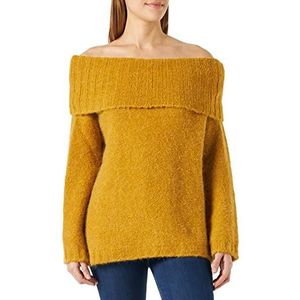 Sisley Ochre dames sweatshirt, geel 61p, XS, oker geel 61p