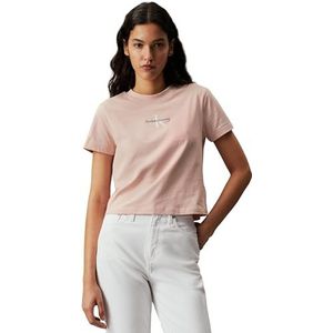 Calvin Klein Jeans Monologo J20j223113 Gebreide tops S/S Dames, sepia roze