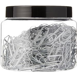 Wedo 90115040054 metalen paperclips 26 mm, 400 in praktische doos, glanzend verzinkt