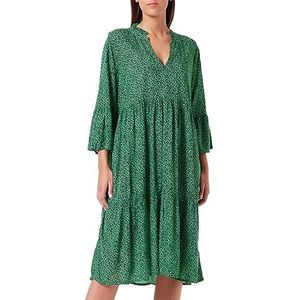 KAFFE Kaisolde Amber Dress Femme, Poison Green/Black Flower, 40