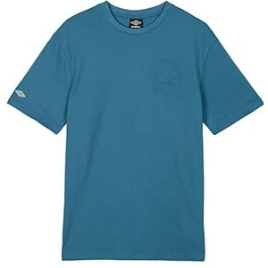 Umbro Sport Style piqué T-shirt voor heren, blauw, L, Blauw