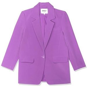 Only Klassieke lange blazer voor dames, Paars.