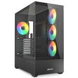 Sharkoon AK6 RGB PC behuizing ATX Zwart
