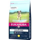 Eukanuba Graanvrij hondenvoer met kip voor kleine en middelgrote rassen - droogvoer voor volwassen honden 3 kg