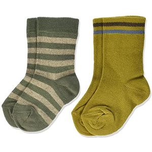 Noa Noa miniature Jamiennm Sokken voor baby's, jongens, combi groen/beige/bruin, 15-16, Combi Green/Beige/Brown