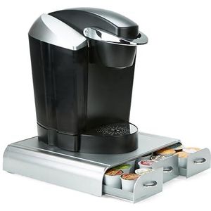 Mind Reader ""Anchor"" Cafe Pod Triple lade voor 36 Keurig K-Cup / Vero / Dolce Gusto / CBTL koffieeenheden, zilver