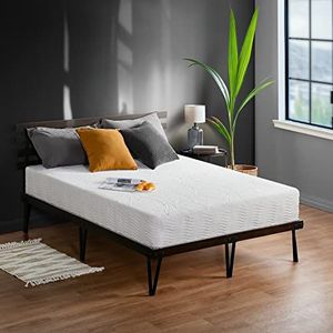 Olee Sleep Omega Hybride matras van traagschuim, pocketveringmatras, 25 cm, tweepersoonsbed XL, 100 x 200 cm, wit