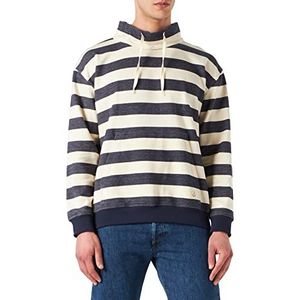 Armor Lux Sweatshirt met opstaande kraag voor heren, marineblauw/naturel