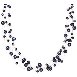 Valero Pearls - Parelketting - Zoetwaterkweekparels - 925 sterling zilver - parelsieraden - 60201649, Zilver, Paarlemoer