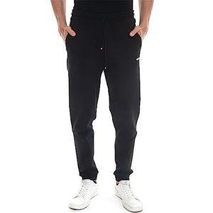 BOSS Heren Hadiko 1 joggingbroek van katoenmix met logostrepen, zwart, L, zwart.