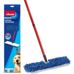 Vileda - Plana Pet Pro - Dweilmop - Microvezel - 3x Dierenhaarverwijdering