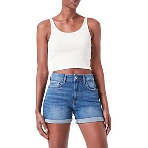 Pepe Jeans Marie korte shorts voor dames, Blauw (Denim-Gu6)