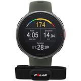 Polar Vantage V2 & H10 GPS-smartwatch, running en triathlon premium, hartslagmeting aan de pols voor hardlopen, zwemmen, fietsen, muziekbediening, weer