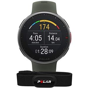 Polar Vantage V2 & H10 GPS-smartwatch, running en triathlon premium, hartslagmeting aan de pols voor hardlopen, zwemmen, fietsen, muziekbediening, weer