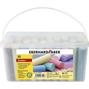 Eberhard Faber - stoepkrijt in emmer - 50 stuks - EF-526550