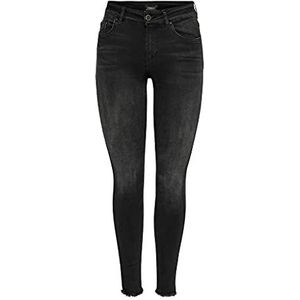 ONLY ONLBlush Mid Slim Fit Jeans voor dames, Zwart Denim