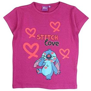 Disney Lil23-0175 S1 T-shirt voor meisjes, Fuchsia