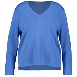 Samoon 272004-25109 Sweatshirt voor dames, Blauwe muts