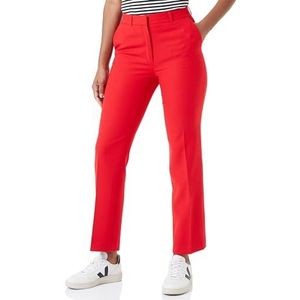 s.Oliver BLACK LABEL Pantalon pour femme coupe droite, rouge, taille 34, rouge, 34W / 32L
