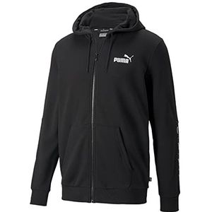 PUMA Sweatjack met capuchon voor heren, Puma zwart