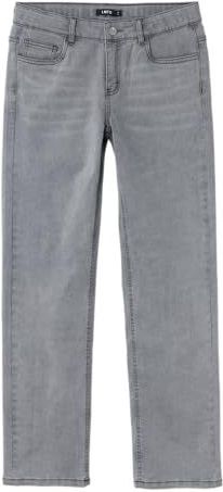 NAME IT Nlftariannes Dnm Lw Straight Pant Noos Jeans voor meisjes, grijs.