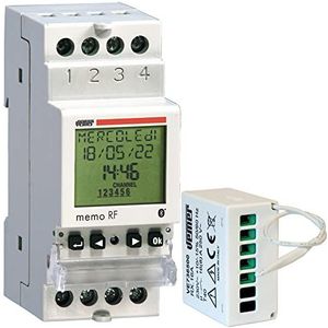 VEMER VE794800 Set MEMO RF - Set bestaande uit 1 digitale schakelaar met tijd- of astronomie-programmering + 1 radiografische aandrijving RF wit