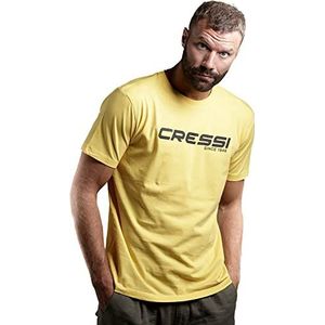 Cressi, Heren T-shirt, geel/zwart, maat XL